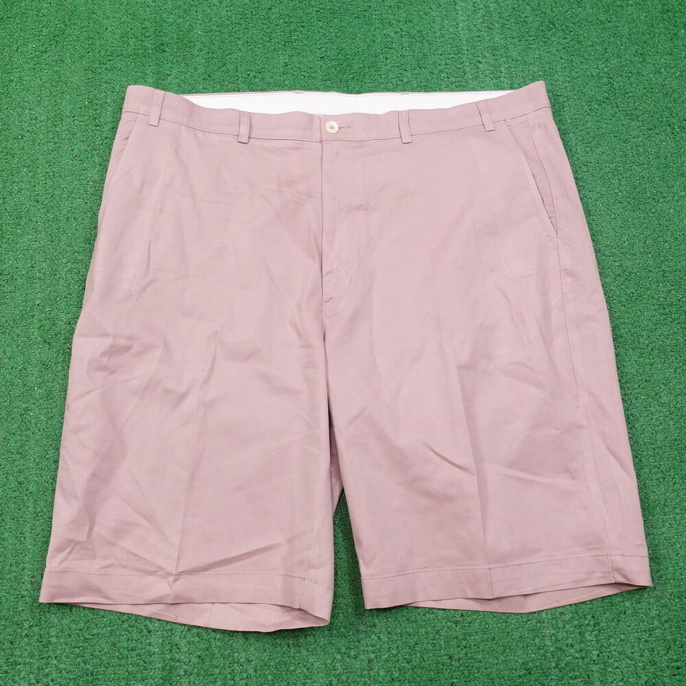ROUNDTREE &‎ YORKE FLAT FRONT PINK FLAT FRONT CHINO SHORTS MENS SIZE 44